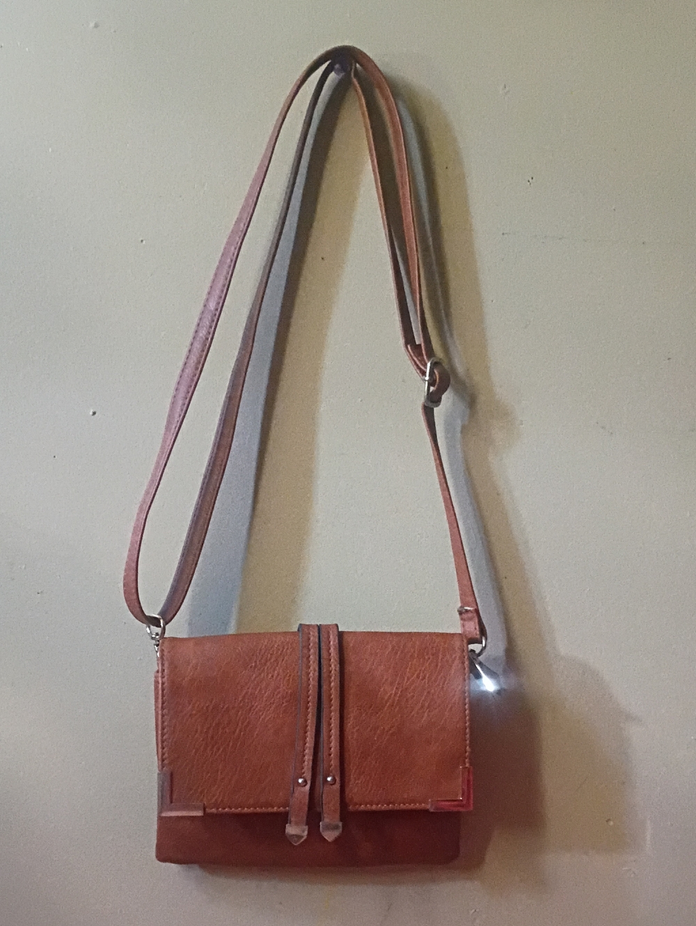 Classic Brown Leather Crossbody Bag - Women's Shoulder Purse